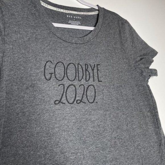 Rae Dunn Womens Top Size L Gray Short Sleeve Pullover T-Shirt Unlined Casual - Picture 7 of 9